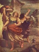 Honore Daumier Der Muller, sein Sohn und der Esel painting